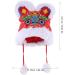 Gadpiparty 2pcs Chinese Hat Kids Chinese New Year Hat Warm Hat Spring Festival Photo Props 31X30X4CM - Buy Online on SooperMarket.com