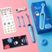 NBGRLVS Kids Sonic Electric Toothbrush | 2 Modes with Memory | 2 Min Timer | IPX7 Waterproof | Rechargeable Kids Toothbrush for Age 3+ | Blue - Buy Online on SooperMarket.com
