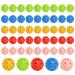 AQUEENLY 50pack Plastic Golf Balls for Practice Colored Practice Golf Balls for Backyard Indoor Outdoor - Airflow Hollow Golf Practice Ball for Swing Practice Indoor Simulators Home Use (5 Colors)