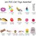 MIBOTE 28Pcs Cat Toys Set - Cat Tunnel, Catnip Fish, Feather Teaser Wand, Fluffy Mouse, Balls and Bells - Perfect Variety Pack for Cat and Kitten Entertainment - Buy Online on SooperMarket.com