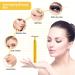 Shop Aubric 24k Gold Face Massager - T-Shape Electric Wand for Anti-Aging Skin Firming & Wrinkle Reduction | Global Shipping Available - Buy Online on SooperMarket.com