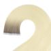 Youngsee Ombre Real Hair Tape Extensions - 45cm Light Brown to Blonde Virgin Smooth Weft 5pcs #R8T60 - Buy Online on SooperMarket.com