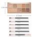 10 Colors Eyeshadow Palette with 6 Brushes - Matte, Shimmer, Glitter Eye Makeup Set - Long Lasting, High Pigment Formula for Natural Look - Buy Online on SooperMarket.com