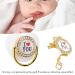 Non-Toxic Baby Pacifier Set with Chain Clip - Attractive White Pacifiers for Photo Shoots | International Shipping Available - Buy Online on SooperMarket.com