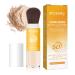 Sunscreen Setting Powder SPF 50++ Mineral Setting Powder with Soft Sunscreen Brush Oil Control Lightweight Brush Powder Matte Translucent Face Powder for All Skin Smooth Lasting Breathable Concealer