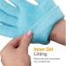 NatraCure Moisturizing Gel Booties & Gloves Set for Dry Hands, Feet, and Skin - Aqua Color - Buy Online on SooperMarket.com