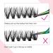 Fadlash 14mm D Curl Cluster Eyelash Extensions - 30 Root Individual Lashes, 0.07mm Thickness - Buy Online on SooperMarket.com