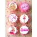 24 x Pre-Cut Barbie 5 Edible Stand up Wafer/Rice Paper Cupcake Cake Toppers Birthday Party Pink Decorations - Buy Online on SooperMarket.com