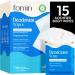 FOMIN Acidified Travel Deodorant Wipes For Women & Men - 15 Count - Fragrance Free - pH Balanced Mini Deodorant Travel Size Wipes - Plastic-Free Individually Wrapped Underarm Body Wipes Fragrance Free 15 Count (Pack of 1)