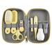 Baby Grooming Kit Joyeee 8pcs Portable Baby Care Kit with Storage Case Baby Essentials Healthcare Kit Nursery Baby Brush and Comb Set for Newborn Infant Toddler Healthcare & Grooming Yellow 8pcs