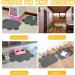 INFURIDER Cat Litter Mat Cute Paw Shape Pet Feeding Mat 15 x12 Cat Food Water Bowl Placemat Anti-Slip Puppy Cat Eating Dish Pad for Pet Accessories(2 Pack) - Buy Online on SooperMarket.com