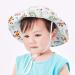 LANGZHEN Giraffe XL Beach Sun Protection Hat for Baby Girls - Adjustable Wide Brim Toddler Kids Hat with Chin Strap - Summer Play Essential - Buy Online on SooperMarket.com