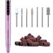 MelodySusie Professional Cordless Nail Drill, Portable Rechargeable Electric Efile Nail Machine File Kit with Bits and Sanding Bands for Acrylic Gel Nails, Manicure Pedicure Polishing, Purple