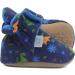 Dotty Fish Cotton Baby Booties | Suede Sole, Fleece Lining | Non-Slip Pram Shoes for Boys, Girls, Unisex | 12-18 Months Navy Blue Dinosaurs - Buy Online on SooperMarket.com