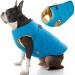 Gooby Padded Vest Dog Jacket - Solid Turquoise, Small - Warm Zip Up Dog Vest Fleece Jacket with Dual D Ring Leash - Water Resistant Small Dog Sweater - Dog Clothes for Small Dogs Boy and Medium Dogs Small chest (16") Turquoise Solid 1