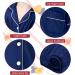 SWOMOG Unisex Kids Modal Pyjamas Set | Button-Down Short Sleeve PJs | 6-7 Years | Navy Blue - Buy Online on SooperMarket.com