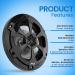 Pyle 6.5 Marine Speakers - 2-Way Waterproof 240 Watt Coaxial Speakers - Black Pair - Buy Online on SooperMarket.com