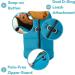 Padded Vest Dog Jacket - Solid Turquoise, Small - Gooby Warm Zip Up Fleece Jacket for Small Dogs - Water Resistant with Dual D Ring Leash Attachment - Small/Medium Dog Sweater - Buy Online on SooperMarket.com
