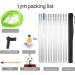 photovoltaic cleaner window cleaning pole Water Fed Pole Kit 20ft Length Water Fed Brush W/Squeegee 6m Water Fed Cleaning System 3-in-1 Aluminum Outdoor Window Cleaner Hose Cleaning Tool 4m/13ft - Buy Online on SooperMarket.com