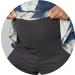 HAPPY MAMA Maternity Nursing Nightwear Set - Top, Pants & Robe 558p (Graphite Melange/Black) - Buy Online on SooperMarket.com