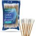 50 Biodegradable Long Cotton Swabs - 8 Inch Cotton Swab for Eye Ears Makeup - Long Wooden Q Tips Made From Birchwood and 100% Cotton - Lint Free 8 Inch 50