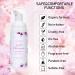 Eyelash Extension Cleanser 60ML Natural Lash Extension Shampoo Cherry Blossom Professional Eyelid Foaming Cleanser Paraben & Sulfate Free Non-lrritating with Salon and Home Care Cherry Blossom 60ml - Buy Online on SooperMarket.com