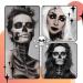 Professional Halloween Cosplay Makeup - Black & White Face Body Paint Set with Brushes | Large Capacity Palette for Full Coverage - Buy Online on SooperMarket.com