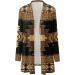 Apfopard Women Aztec Print Long Sleeve Cardigan - X-Large, Brown - Buy Online on SooperMarket.com