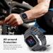 amBand Compatible for Fitbit Versa 4/ Fitbit Versa 3/ Fitbit Versa 2/ Fitbit Versa Lite/Fitbit Sense 2/ Fitbit Sense Bands with Case Protective Case Strap Rugged Sport Protector Wristbands Men Gray Gray Fitbit Sense 2/1 & Versa 4/3/2/1 & Versa Lite - Buy Online on SooperMarket.com