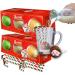 6x Hot chocolate bombs with marshmallow and 6x Peppermint Christmas Candy Canes- Kids Hot Chocolate Gift Set - Hot chocolate station - Xmas Eve Box Fillers for Kids Teens Toddlers Adult Stocking Gifts Chocolate 12 Piece Set - Buy Online on SooperMarket.com
