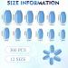 360 Medium Press-On Ballerina Coffin Nails | Full Cover Monochrome Fake Nails for Women & Girls | Bright Color Nail Decor - Buy Online on SooperMarket.com