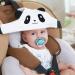 Baby Carseat Head Support Strap - Neck Protection Belt for Toddler & Infant | Safe Car Seat Headrest Band for Sleep Positioner (White) - Buy Online on SooperMarket.com