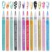 Nail Art Pen Nail Art Pens Nail Art Tools 12PCS Nail Art Tools 3D Colorful Nail Polish Pens for Womens DIY Graffiti Drawing Nail Art Polish Fine Tip Nail Polish Set for Manicure Tools