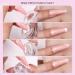 Clear Silicone Jelly Nail Stamper with Scraper | French Tip Manicure Tool for Nail Art Stamping Design - Buy Online on SooperMarket.com