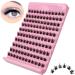 Selawasty 120 Lash Clusters DIY Eyelash Extensions Clusters Lashes D Curl Individual Lashes Eyelash Clusters Extensions Wispy Lashes Cluster DIY at Home (S2-D-11-13MIX)