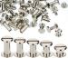 100 Sets Screw Post Metal Chicago Screws Binding Screw Leather Screw Nail Rivet Button Solid Belt Tack Screw (Silvery  1/4  3/8  1/2  9/16 11/16 Inches)