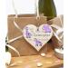 Personalised Wooden Hanging Heart Plaque - Be Brave, Dream Big, Be Yourself | Lilac Safari Animals Nursery Wall Decor - Buy Online on SooperMarket.com