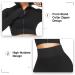 JOYMODE Women's Seamless Textured Workout Set - High Waist Leggings & Crop Top, Large, Black - Buy Online on SooperMarket.com