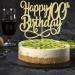 Qertesl Gold Glitter Happy 100th Birthday Cake Topper Cheers to 100 Years happy 100th Birthday Cake Topper 100th Anniversary Cake Topper men and women 100 years old happy birthday Party Decoration Gold100 - Buy Online on SooperMarket.com