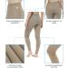 FitsT4 Kids Performance Riding Tights - Flex Knee Patch Breeches for Girls in Khaki (Large) - Buy Online on SooperMarket.com