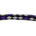 Lightweight 2.80m Adjustable Dog Leash for Small Dogs | Robust Double Linen Design - Boston Black-Silver Purple - Buy Online on SooperMarket.com