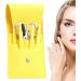 Eyebrow Shaping Kit | with Travel Case Eyebrow Scissors Kit Brow Scissors Eyebrow Kit | Eyebrow Scissors for Women Eyebrow Grooming Kit for Ingrown Hair Hair Plucking Daily Puchen Lemon Yellow 6-piece Set - Buy Online on SooperMarket.com