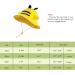 LANGZHEN Baby Girls Sun Protection Hat | Adjustable Toddler Kids Wide Brim Play Hat | Yellow Bee Design | 6-12 Months - Buy Online on SooperMarket.com