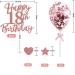 Larchio 18th Birthday Cake Topper  Rose Gold Happy 18th Birthday Cake Topper and Balloon Cake Topper for Girl Birthday Cake Decorations - Buy Online on SooperMarket.com