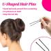 MORGLES 4pcs Brown Hair Bun Donut Set with Hair Pins - Perfect for Ballet Buns & Dancer Chignons - Buy Online on SooperMarket.com