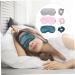 NOLITOY Travel Eye Mask & Hair Ring Kit - Silk Eyemasks Blackout Eyepatch & Hair Ties for Adults - Ultimate Comfort for Airplane & Sleep - Buy Online on SooperMarket.com