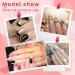 Lusofie 8Pcs Nail Clean Up Brush Set for Gel and Acrylic Nails - Oval Flat Brushes for Home and Salon Use - Buy Online on SooperMarket.com