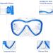Dorlle Kids Snorkel Set - Premium Dry Snorkel Mask with Anti-Fog Goggles - Blue | Ideal Snorkeling Package for Children - Buy Online on SooperMarket.com