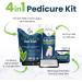 Foot Cure Exfoliator & Callus Remover Pedicure Set - Includes Foot File, Tea Tree Oil Soak, Urea Cream, USA Made - Buy Online on SooperMarket.com