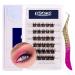 Bluesmurfs Self Adhesive Individual Lashes Reusable Fake Eyelashes Clusters Natural Eye Lashes No Glue Needed Easy to Use and Remove Instant Beauties I01